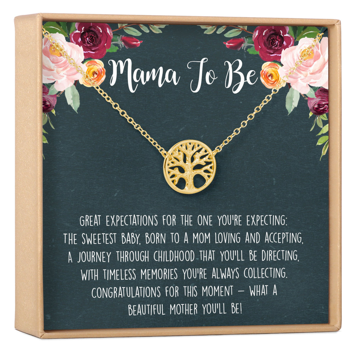 Expecting Mom Gift Necklace - Dear Ava