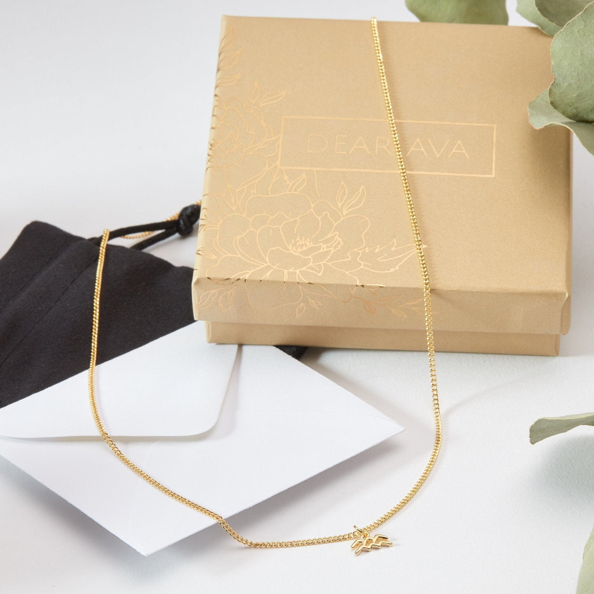 February 18th Aquarius Necklace - Dear Ava