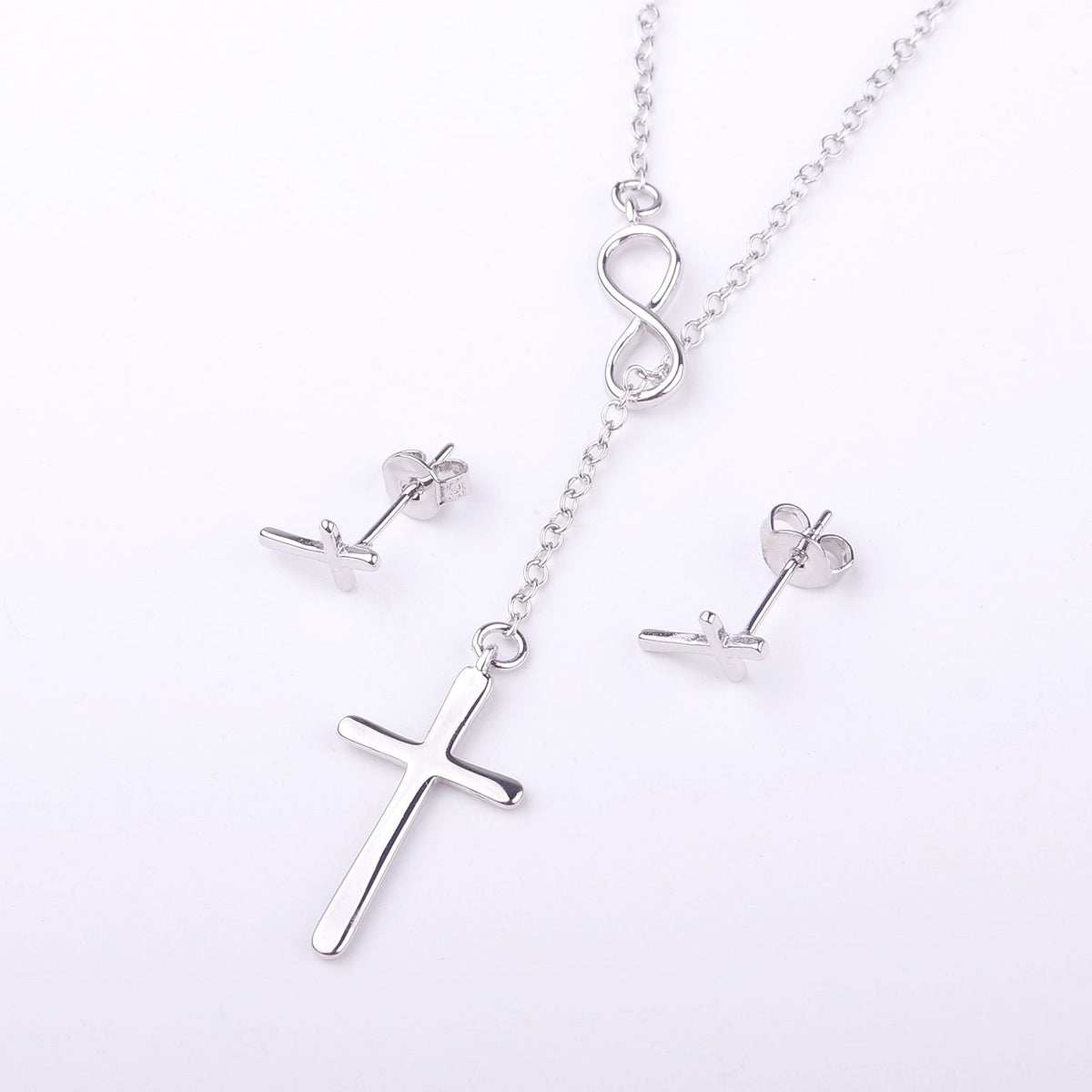 First Communion Cross Earring and Necklace Jewelry Set - Dear Ava