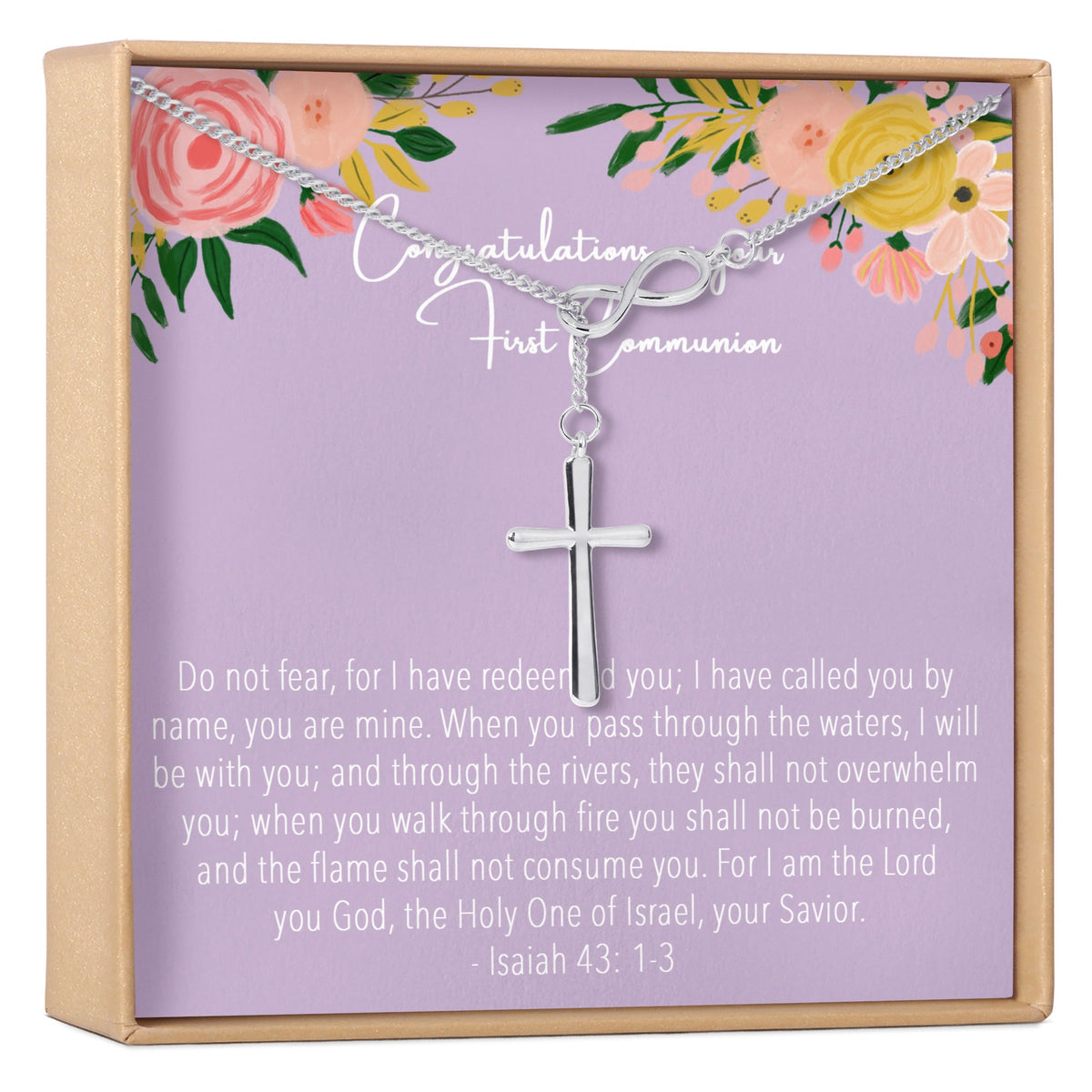 First Communion Cross Necklace - Dear Ava