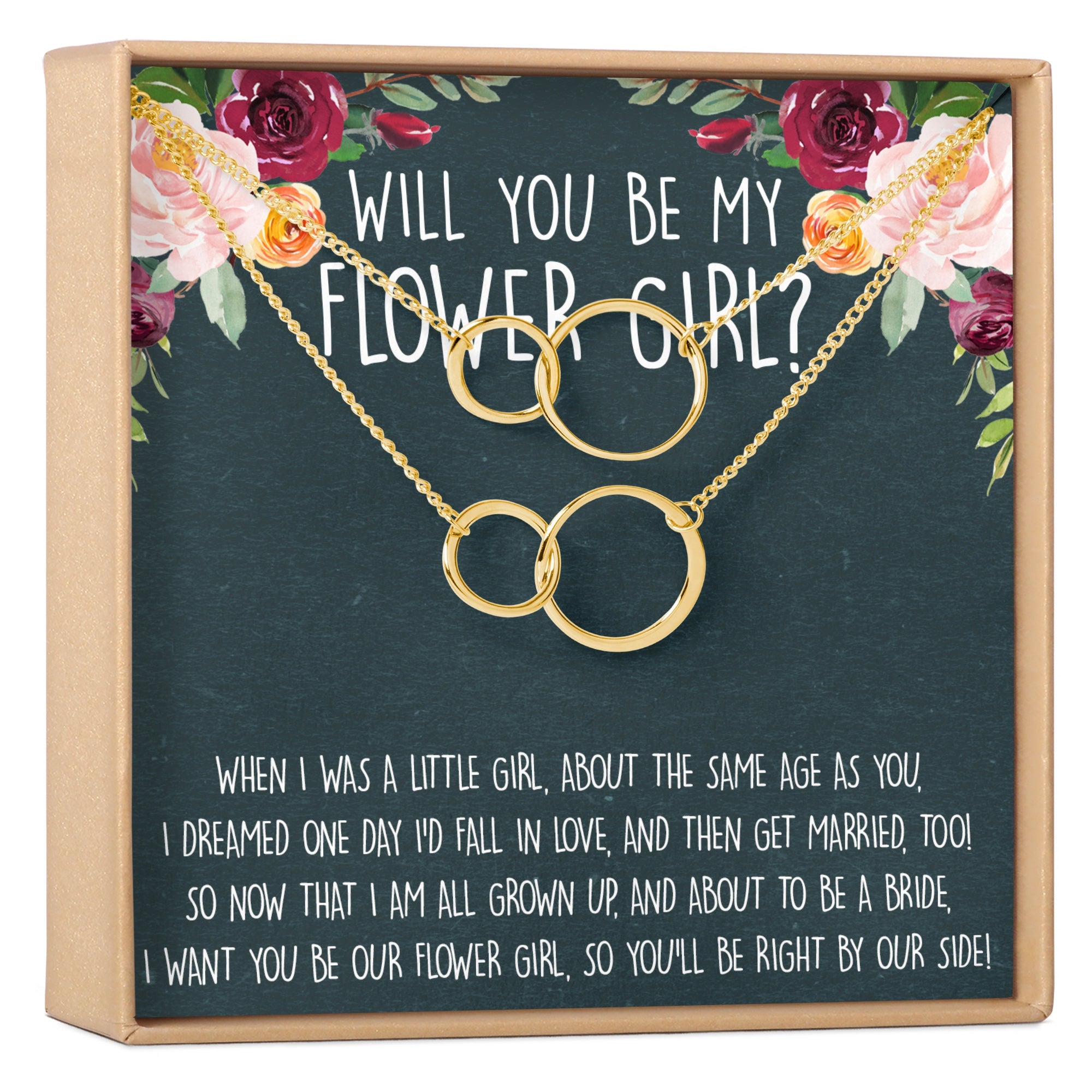 Store Will You Be My Flower Girl | Wedding Necklace