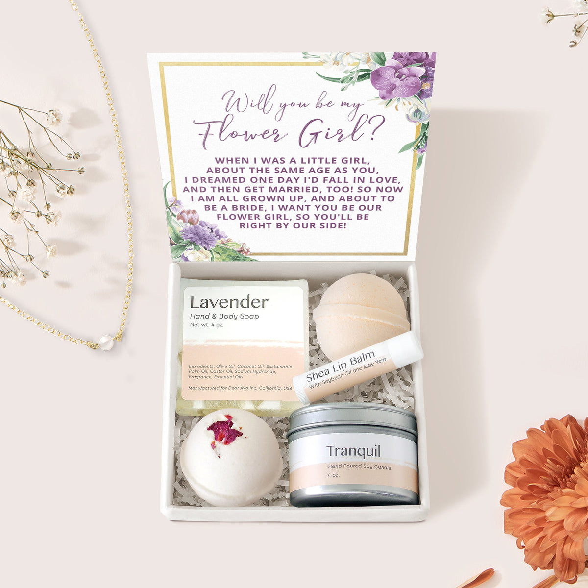 Flower Girl Spa Gift Box - Dear Ava