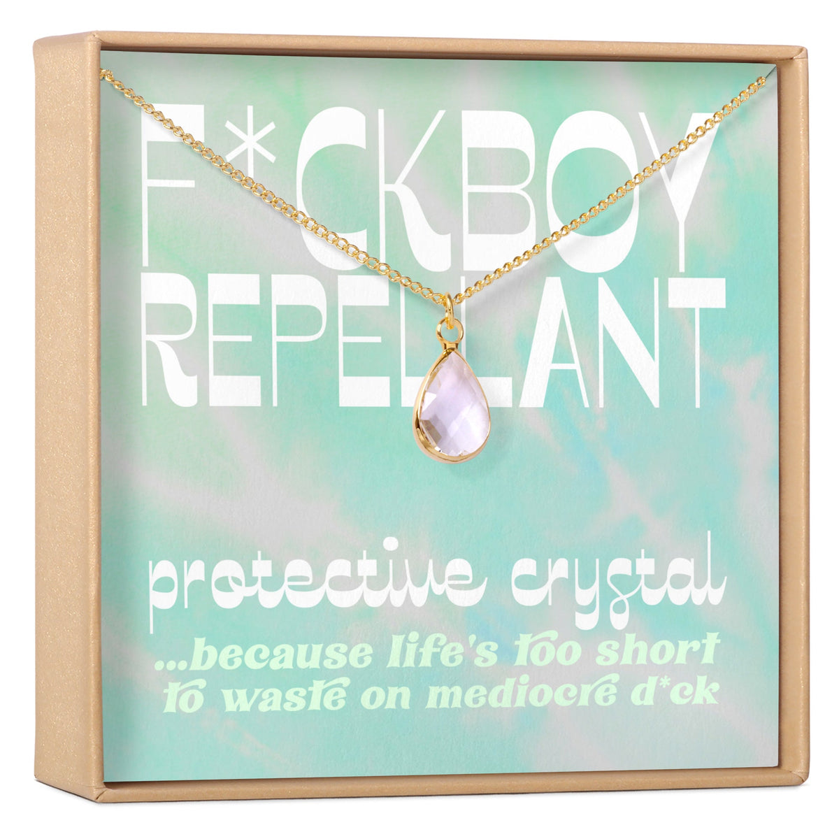 Fuckboy Repellant Gemstone Necklace - Dear Ava