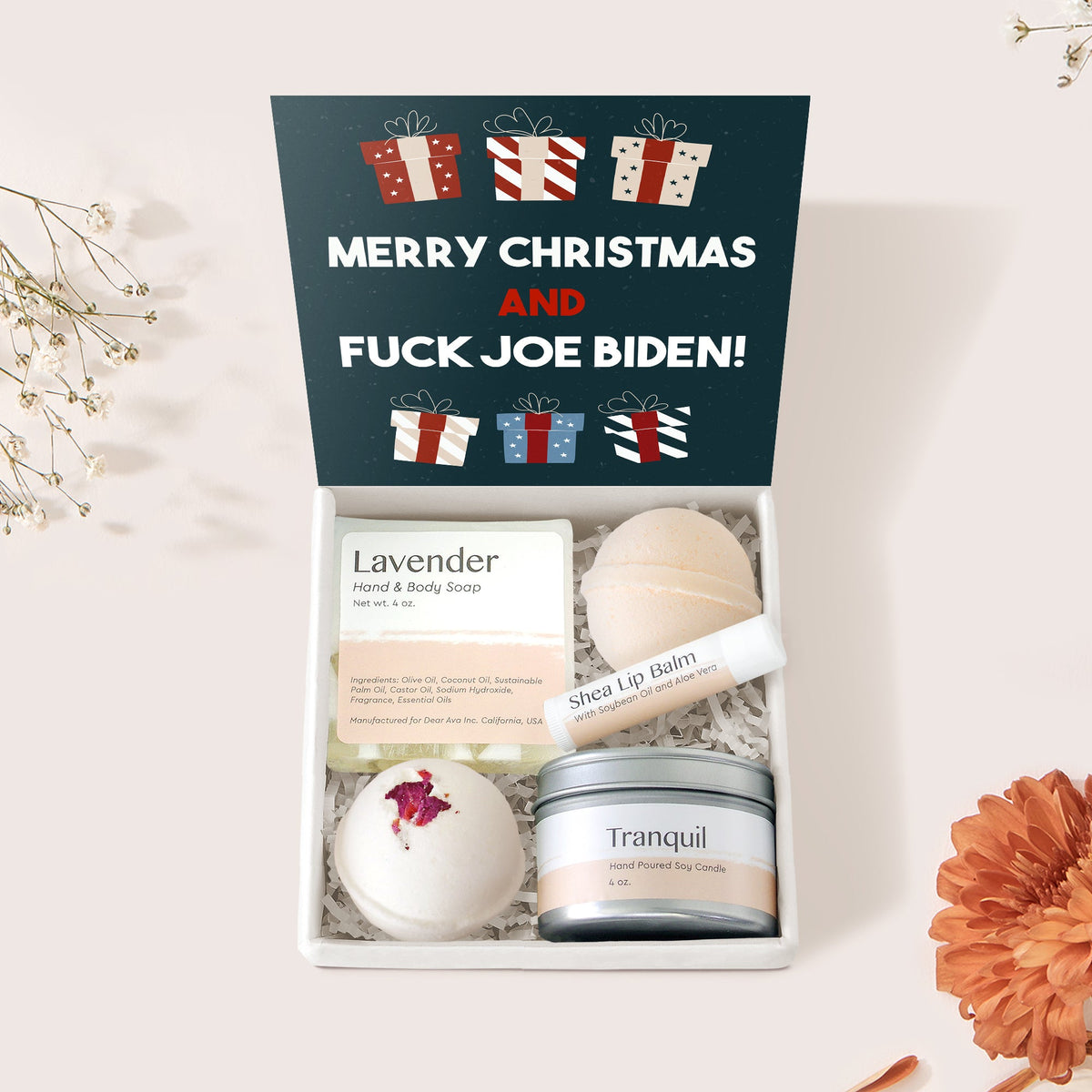 Funny Christmas Spa Gift Box - Dear Ava