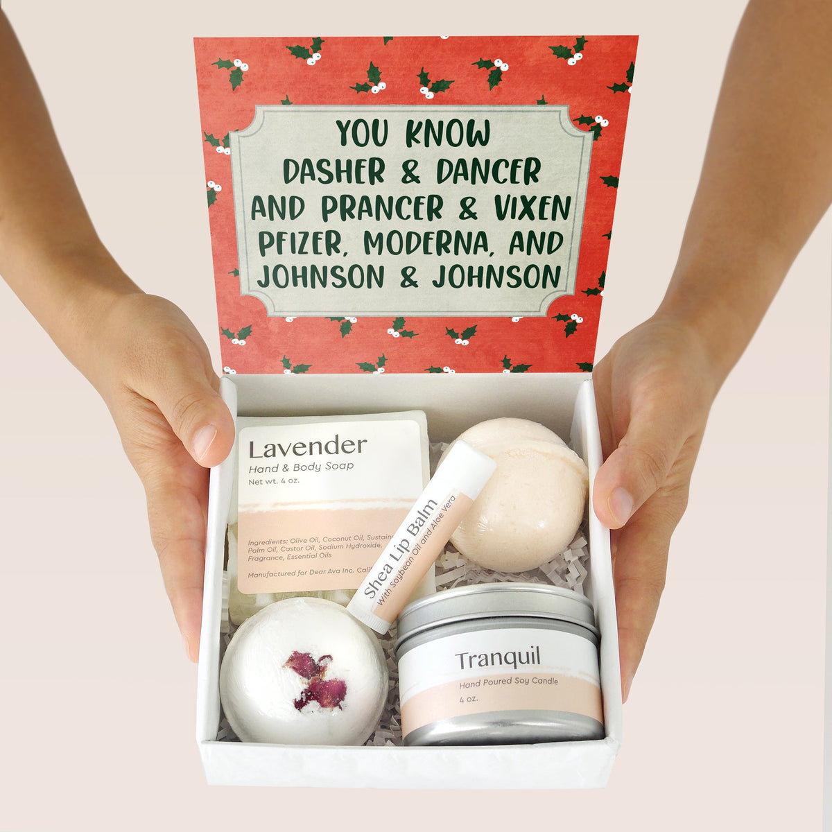 Funny Christmas Spa Gift Box - Dear Ava