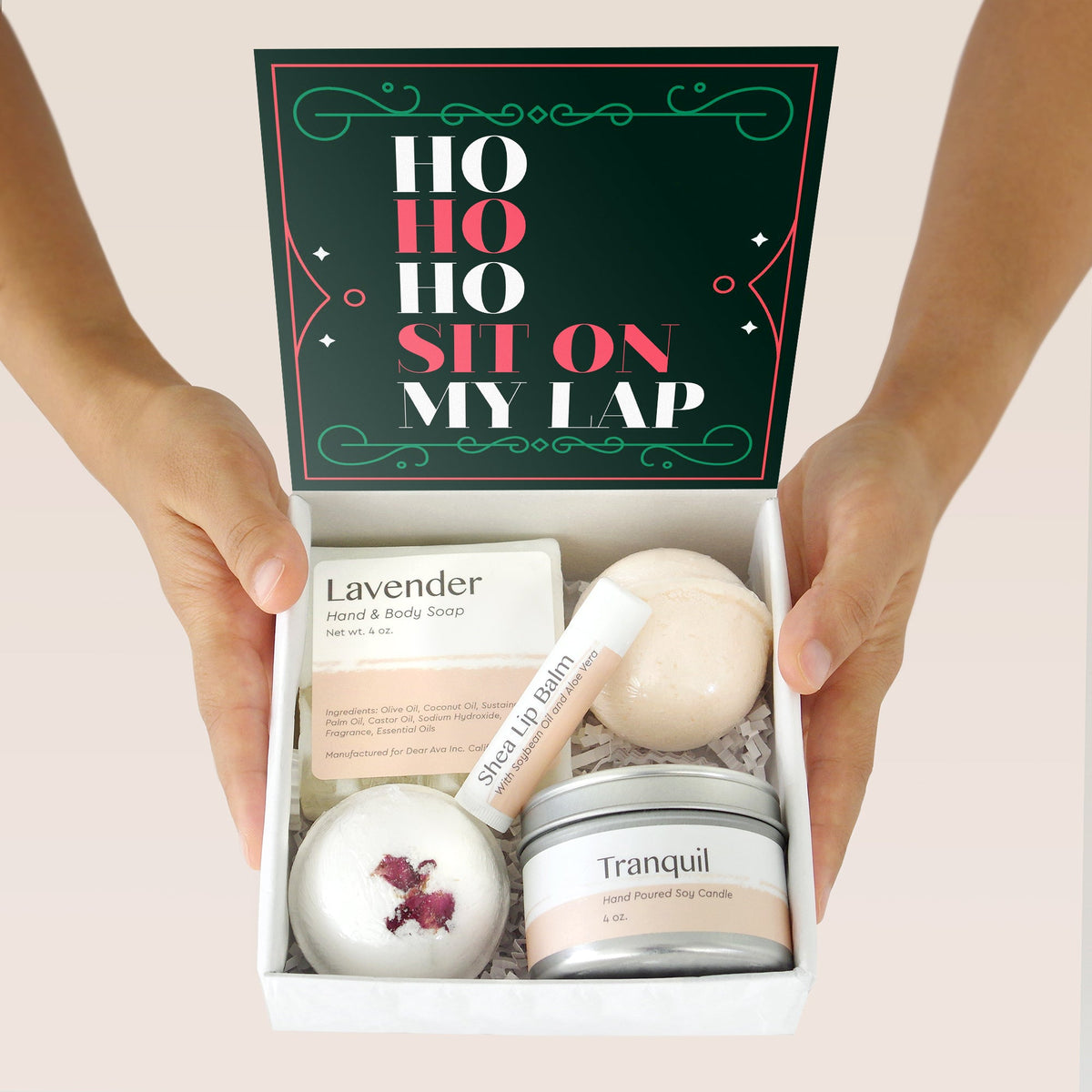 Funny Christmas Spa Gift Box - Dear Ava