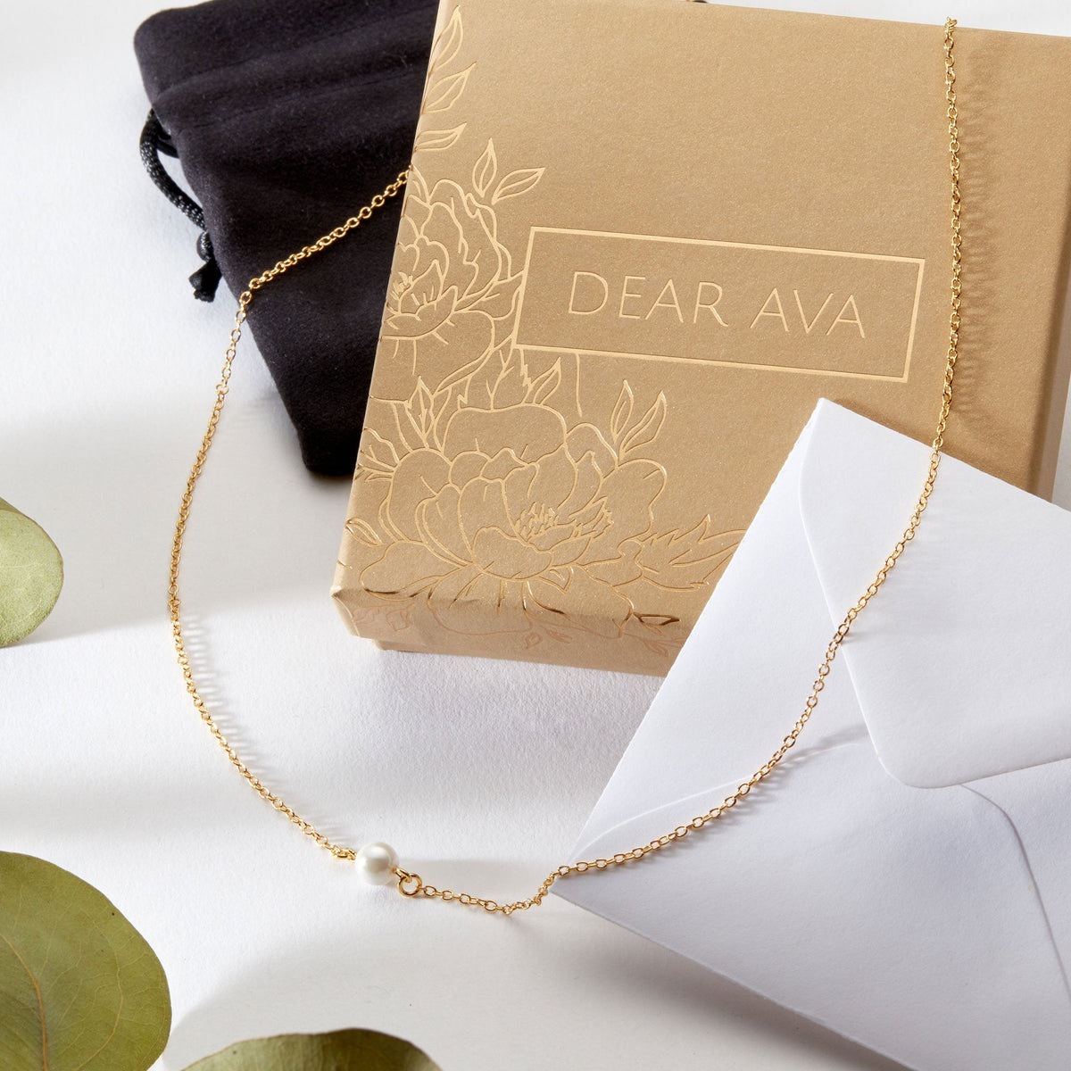 Gift for Adoptive Mom Pearl Necklace - Dear Ava