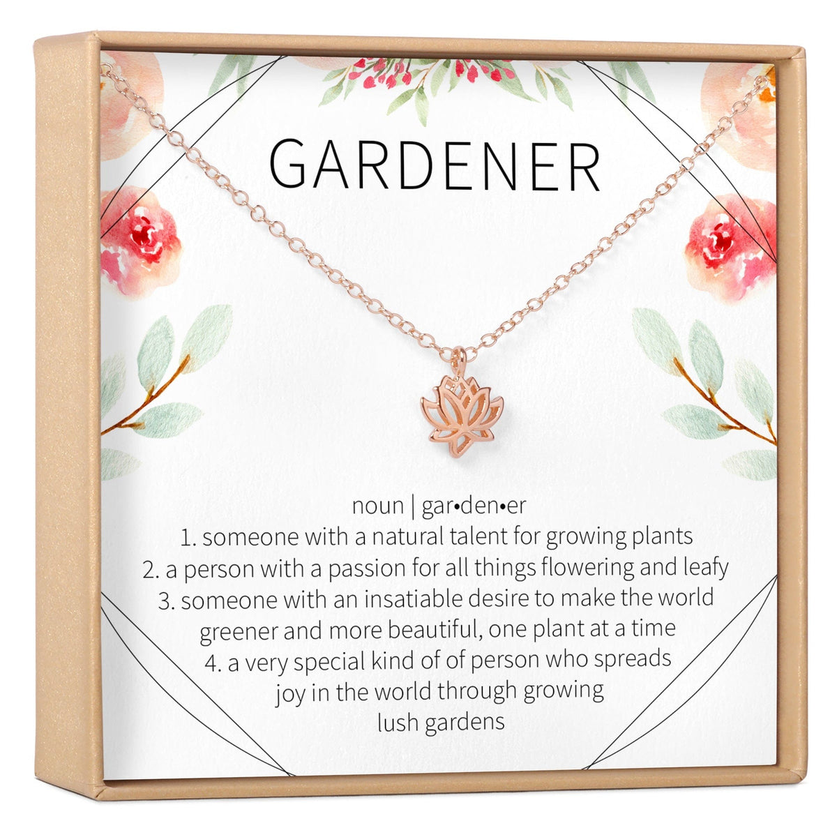 Gift for Gardener Necklace - Dear Ava