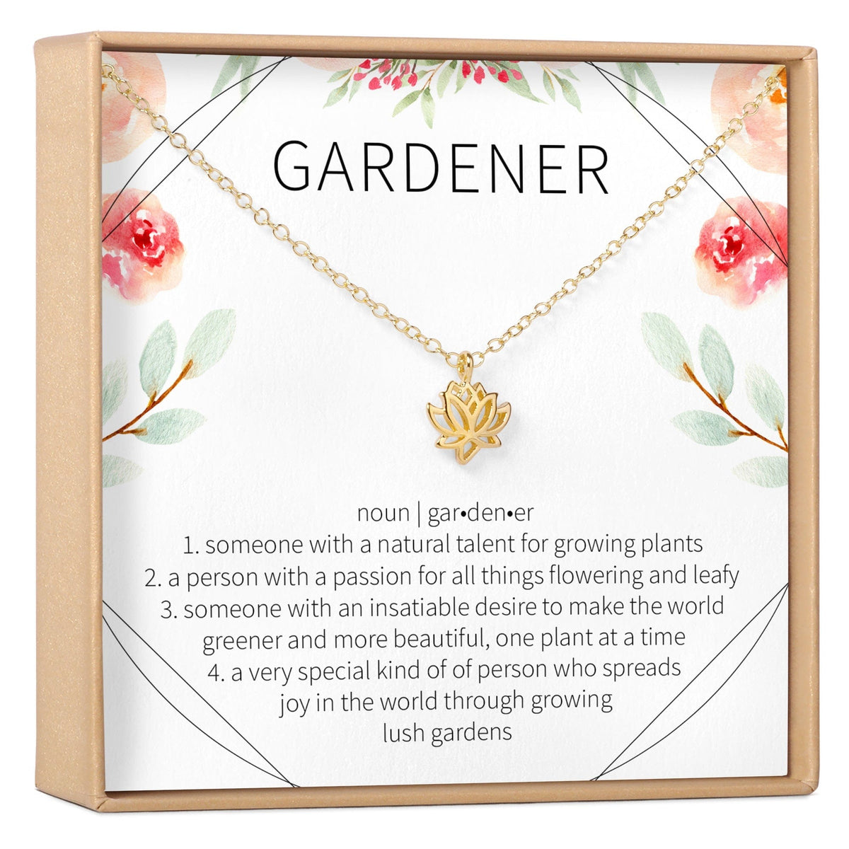 Gift for Gardener Necklace - Dear Ava