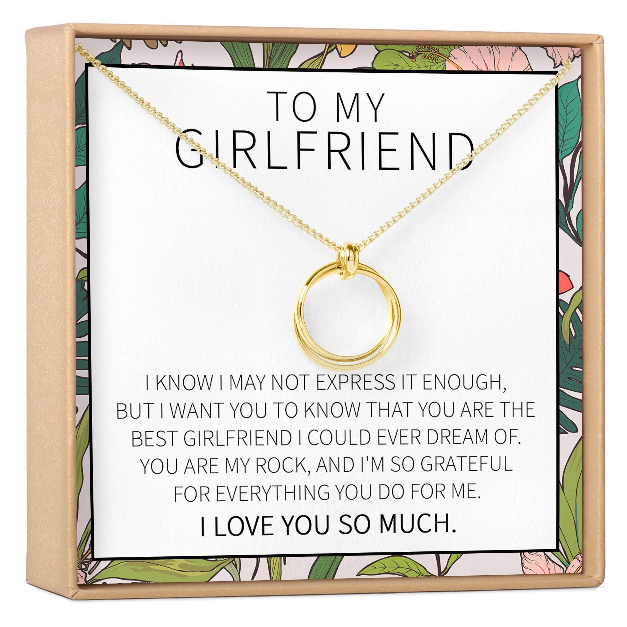 Gift for Girlfriend from Boyfriend Necklace: Anniversary