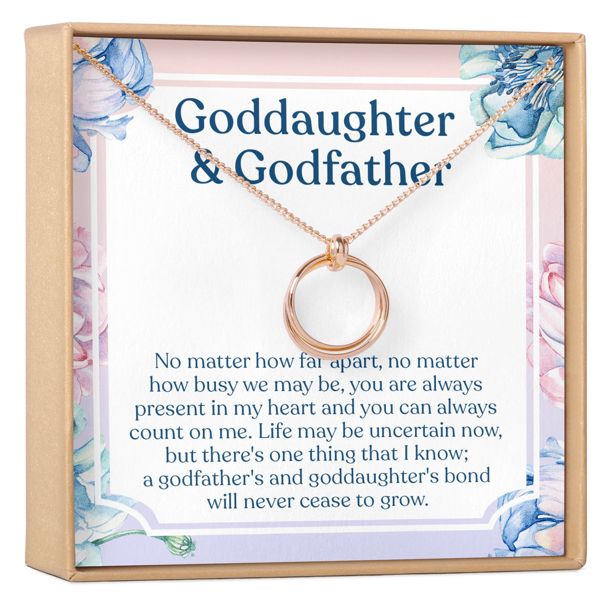 Goddaughter &amp; Godfather Necklace, Multiple Styles Necklace - Dear Ava