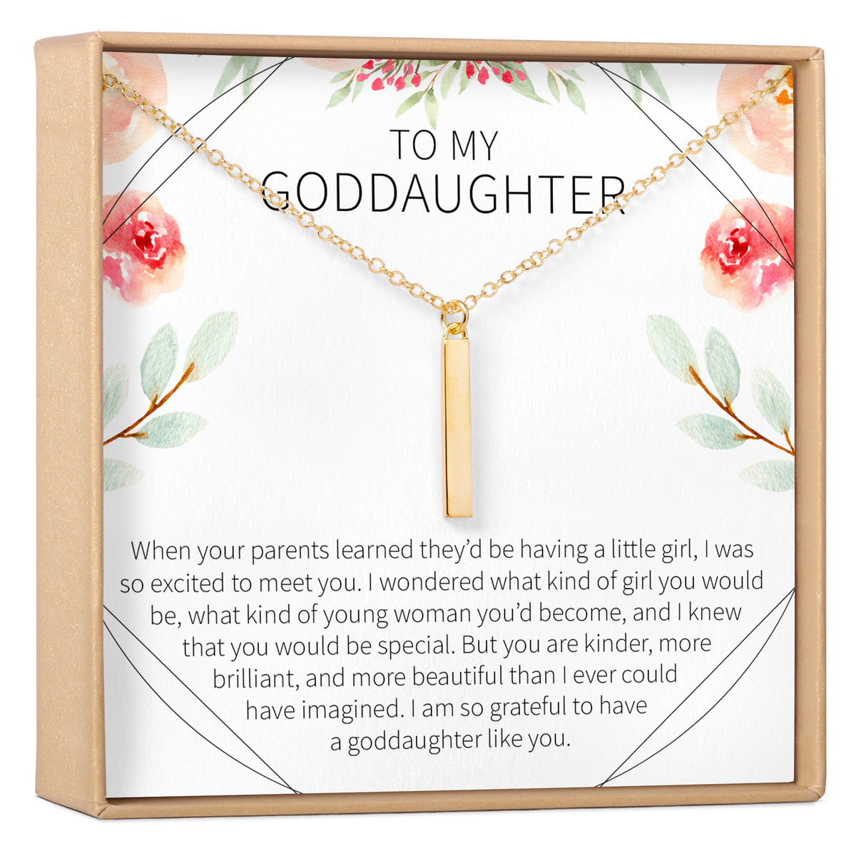 Goddaughter Necklace - Dear Ava