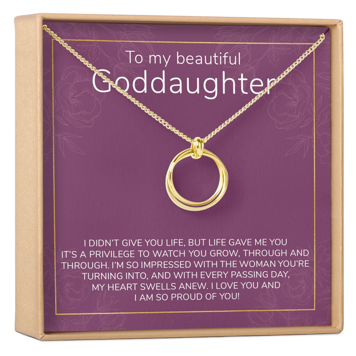 Goddaughter Necklace, Multiple Styles - Dear Ava