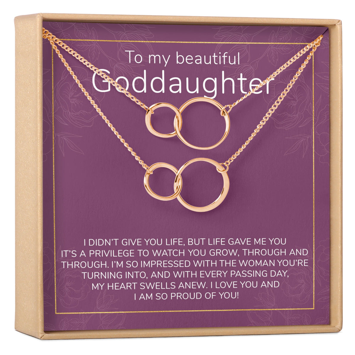 Goddaughter Necklace, Multiple Styles - Dear Ava