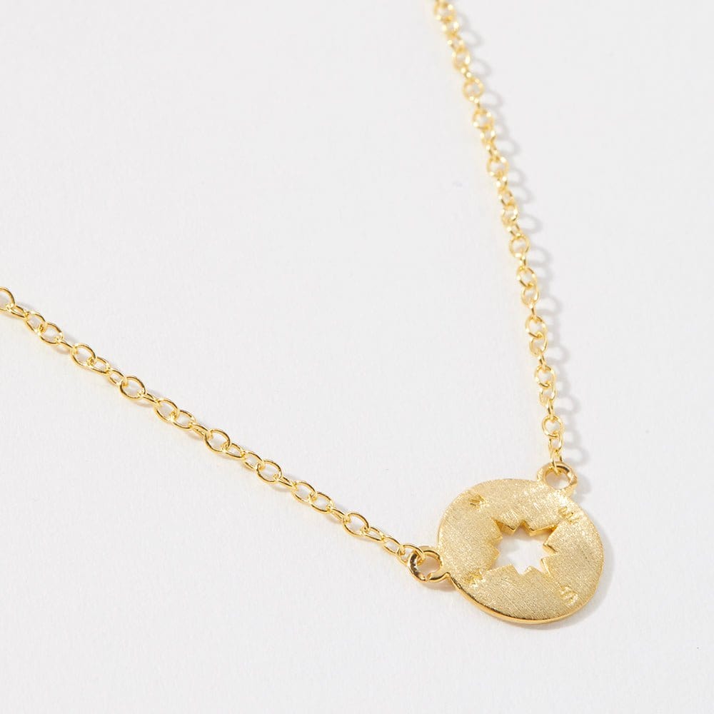 Gold Compass Necklace - Dear Ava