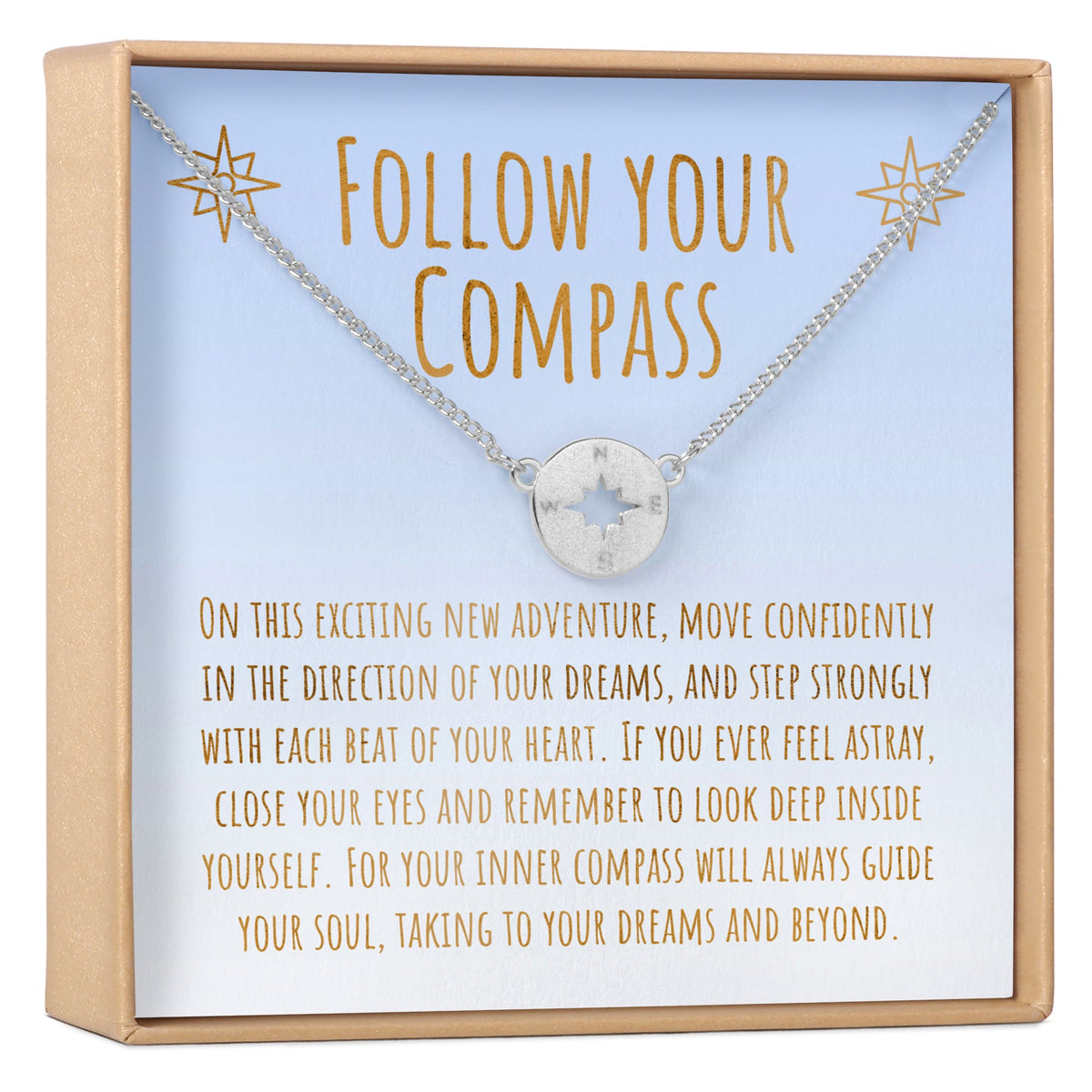 Graduation Compass Necklace - Dear Ava