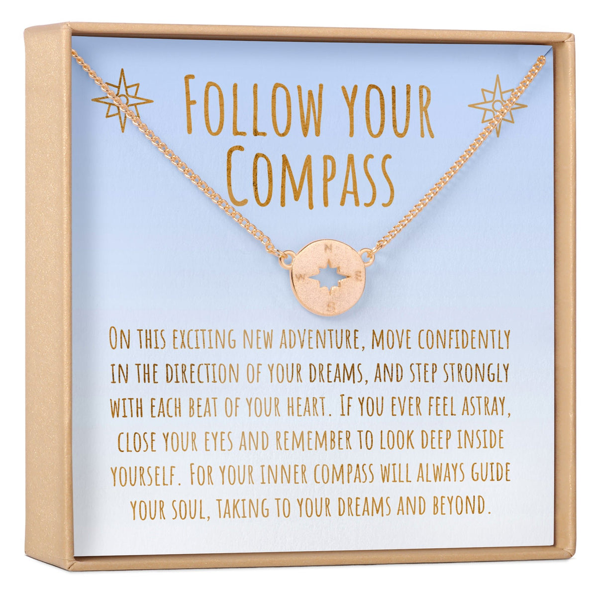 Graduation Compass Necklace - Dear Ava