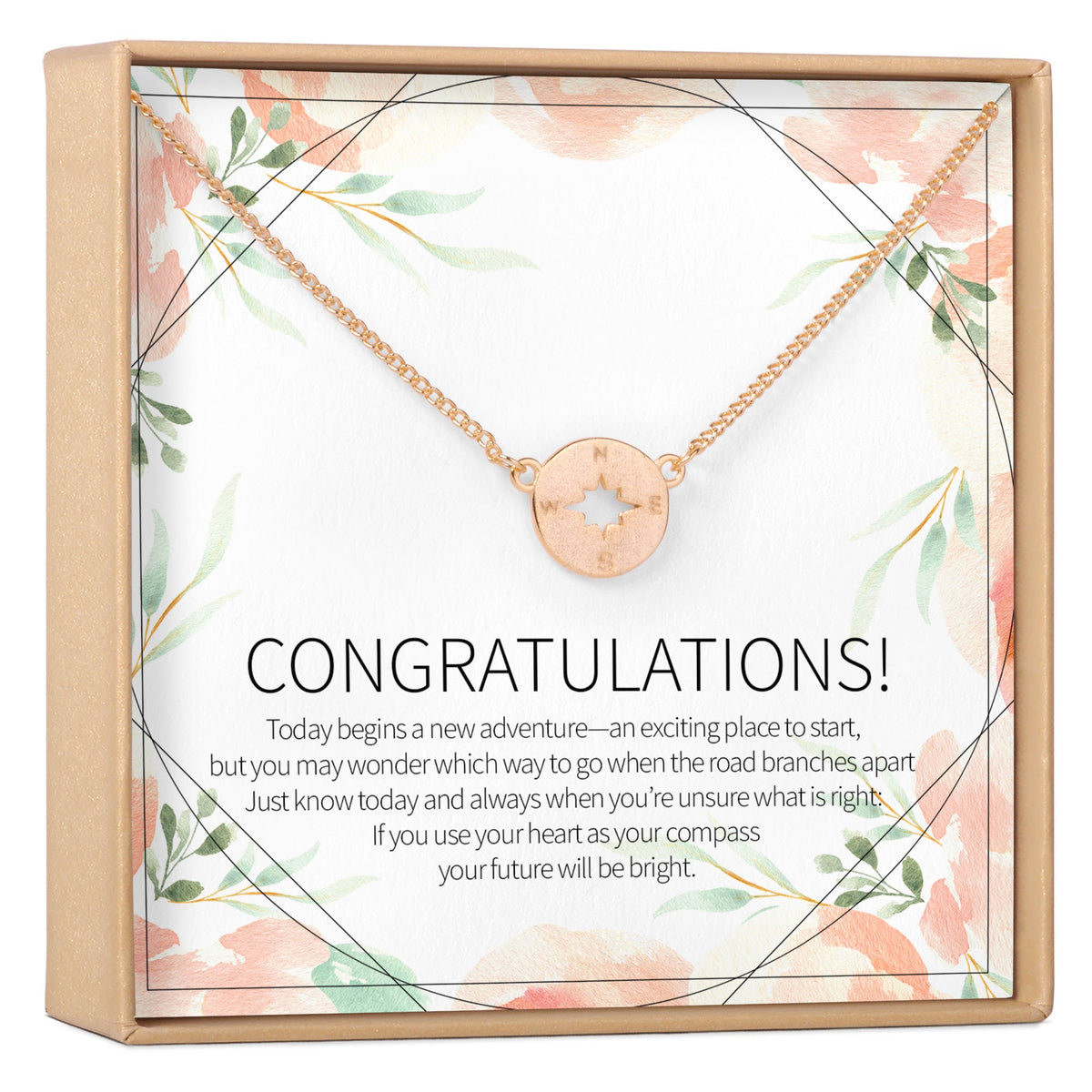 Graduation Compass Necklace - Dear Ava