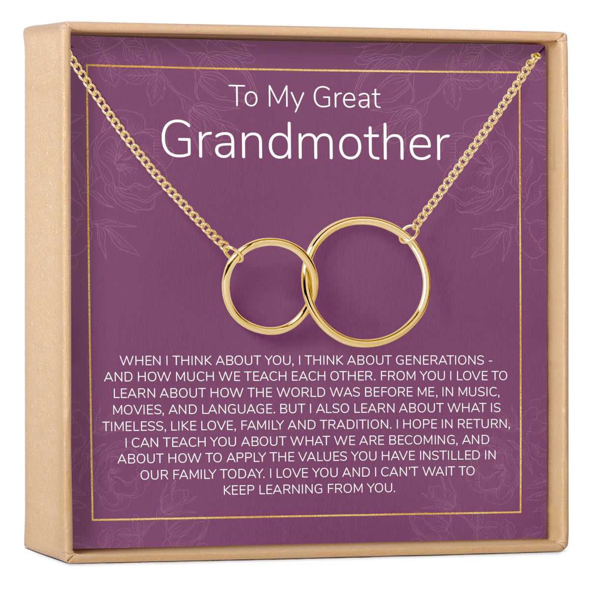 Grandmother Necklace - Dear Ava