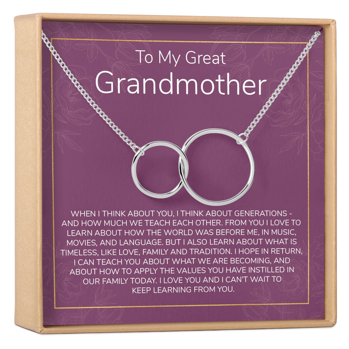 Grandmother Necklace - Dear Ava