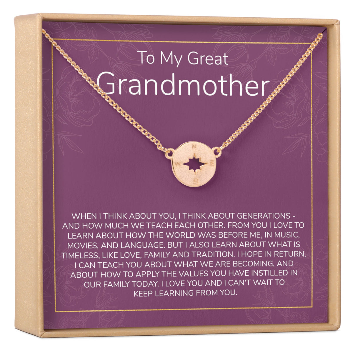 Grandmother Necklace - Dear Ava