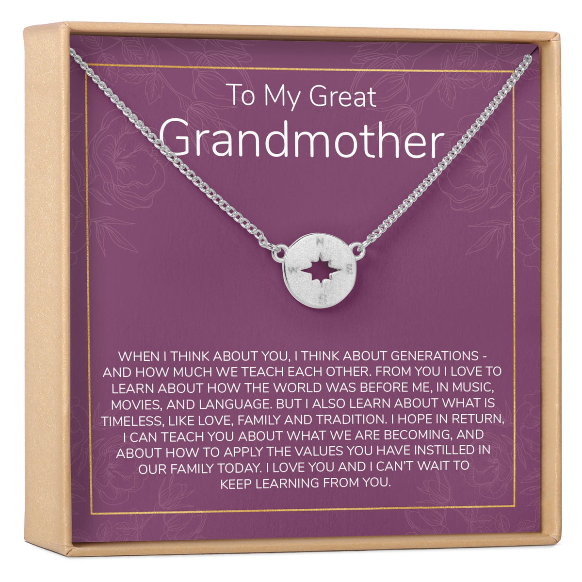 Grandmother Necklace - Dear Ava