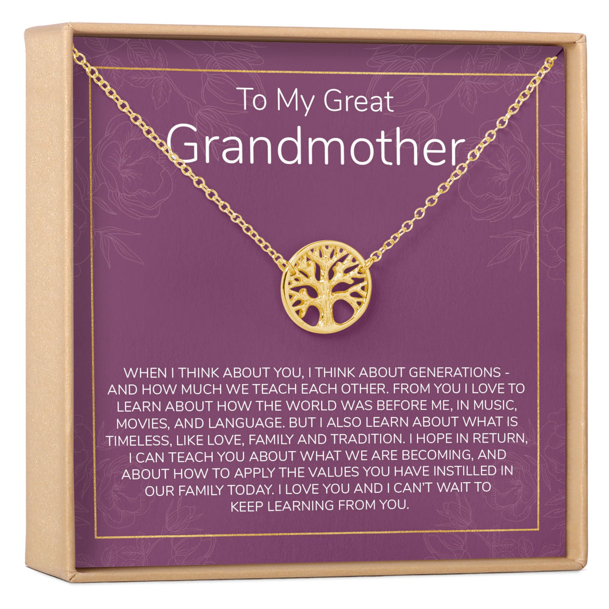 Grandmother Necklace - Dear Ava