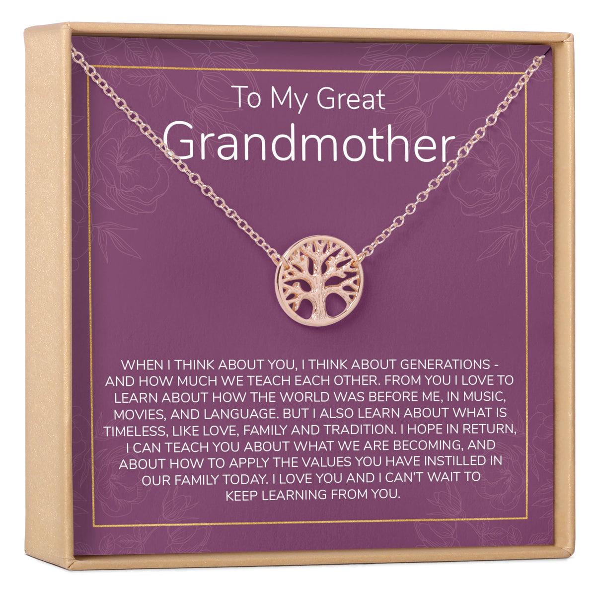 Grandmother Necklace - Dear Ava