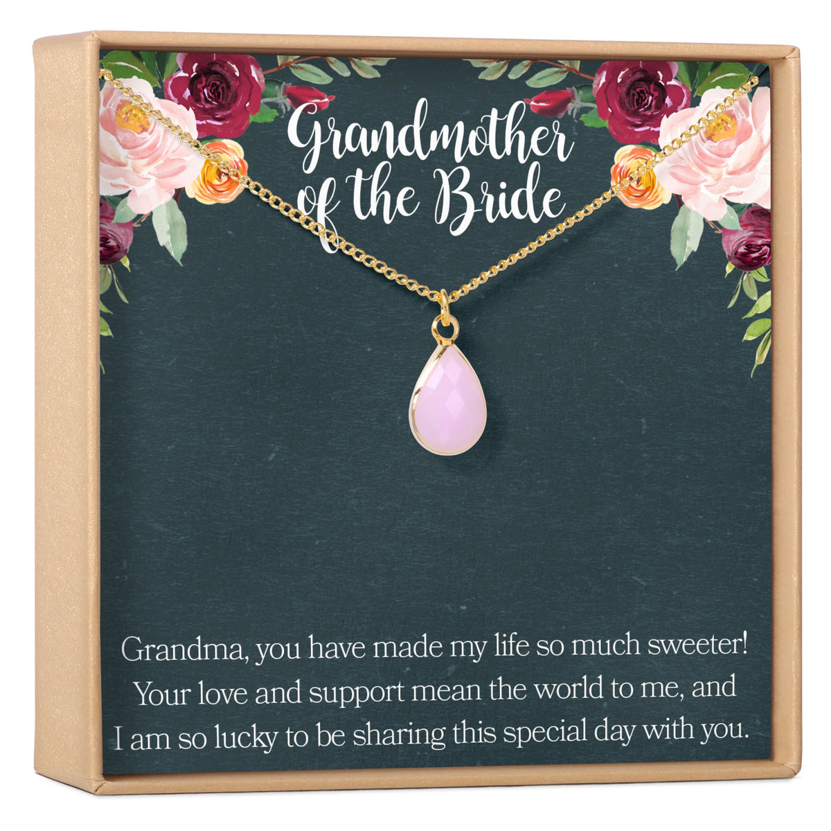 Grandmother of the Bride Necklace - Dear Ava