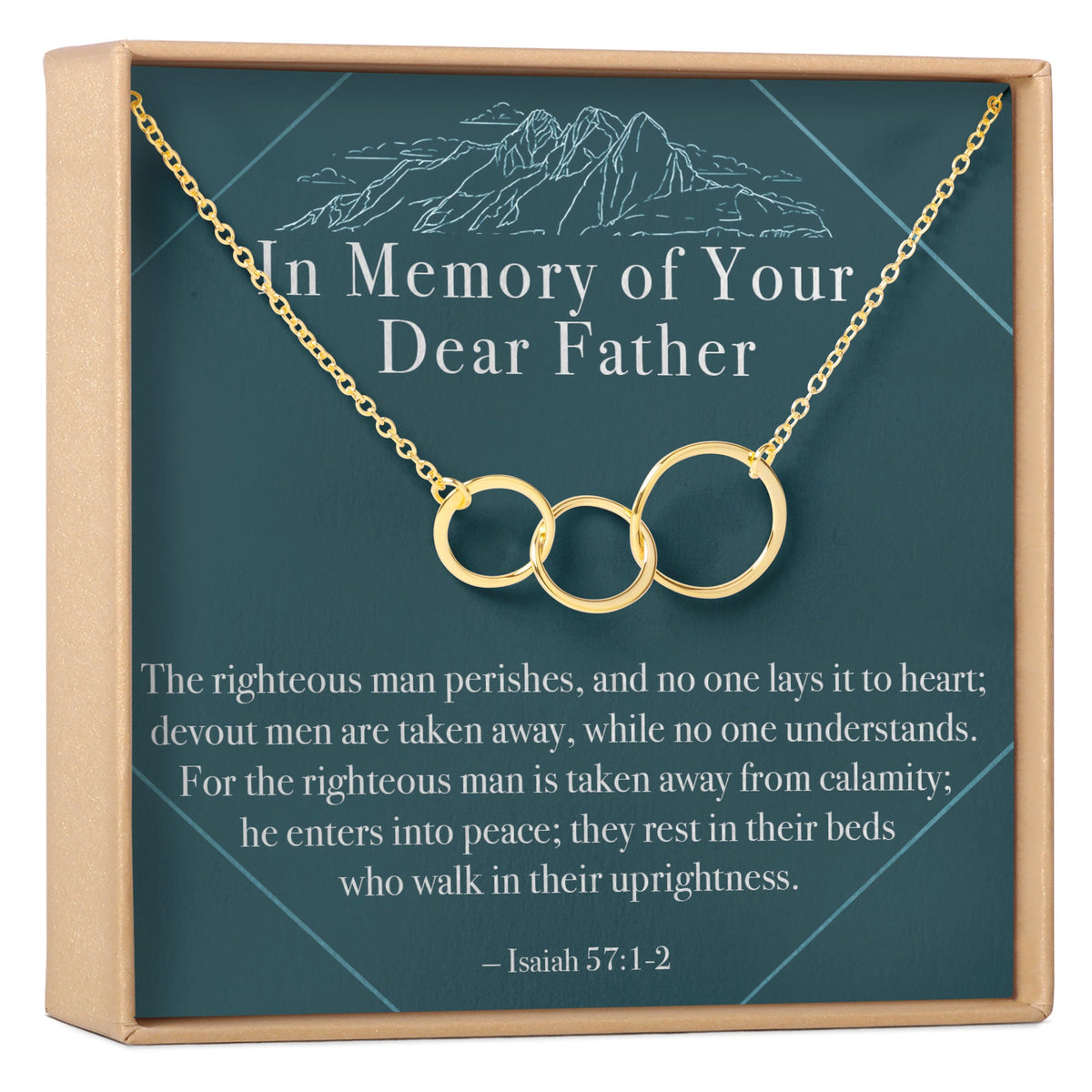 Loss of Father Necklace, Multiple Styles Necklace - Dear Ava