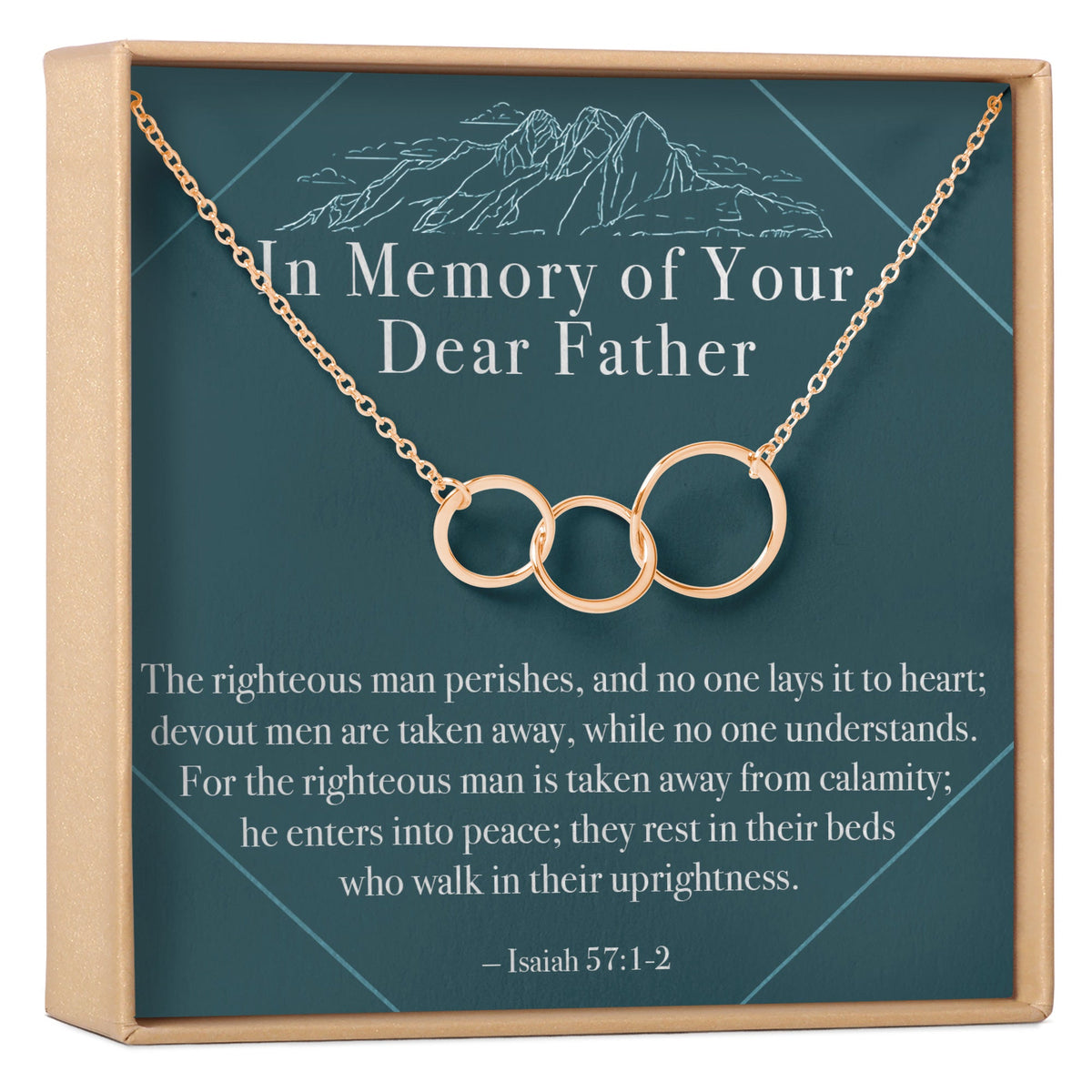 Loss of Father Necklace, Multiple Styles Necklace - Dear Ava