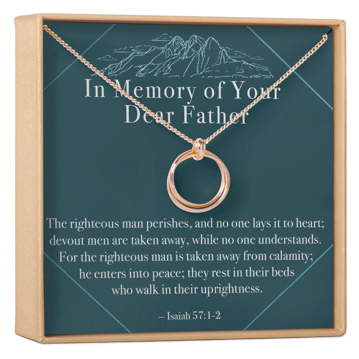 Loss of Father Necklace, Multiple Styles Necklace - Dear Ava