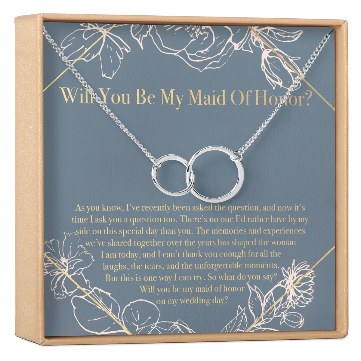 Maid of Honor Gift Necklace: Bridesmaid Proposal, Matron of Honor