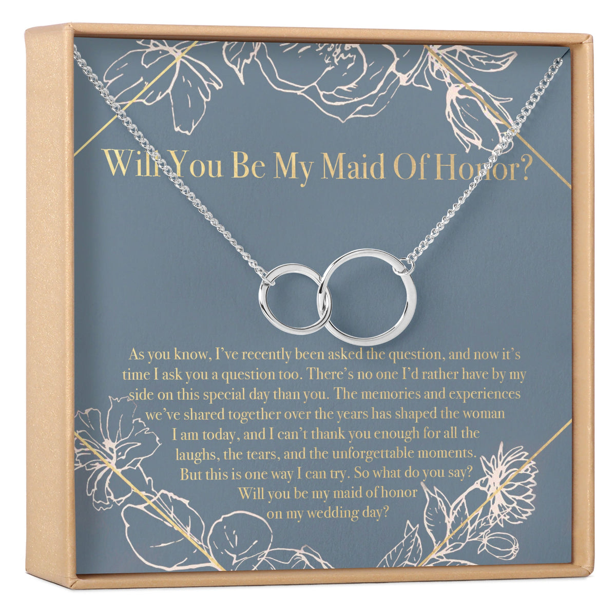 Will You Be My Maid Of Honor 2024 Necklace | Wedding Jewelry