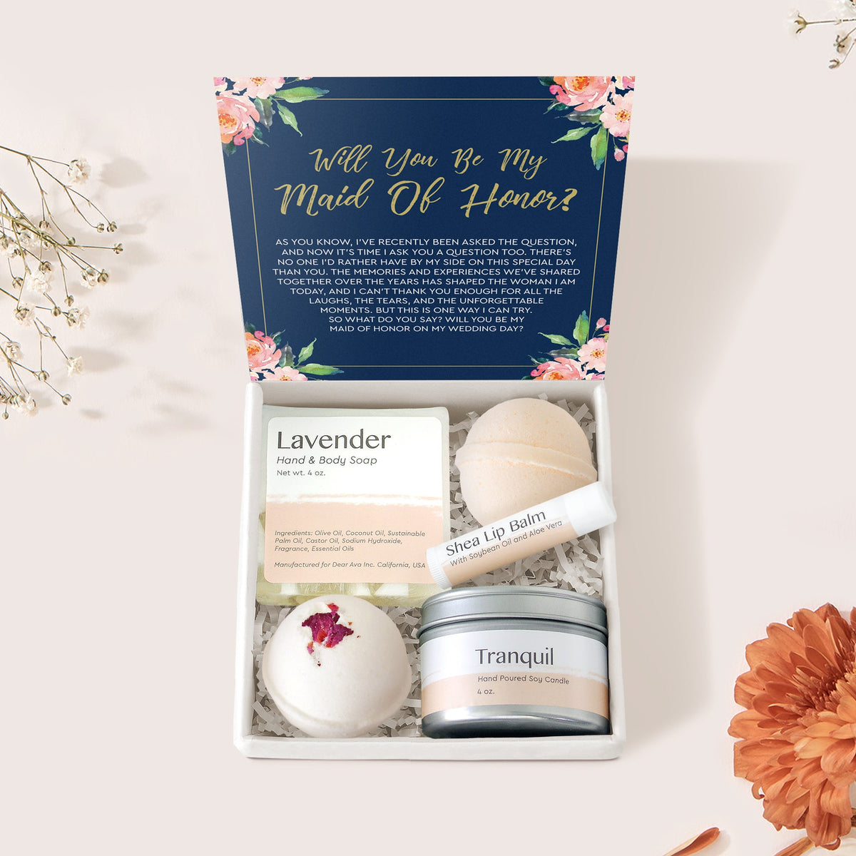 Maid of Honor Spa Gift Box - Dear Ava