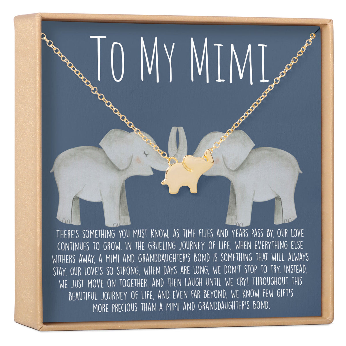 Mimi Elephant Pendant Necklace - Dear Ava