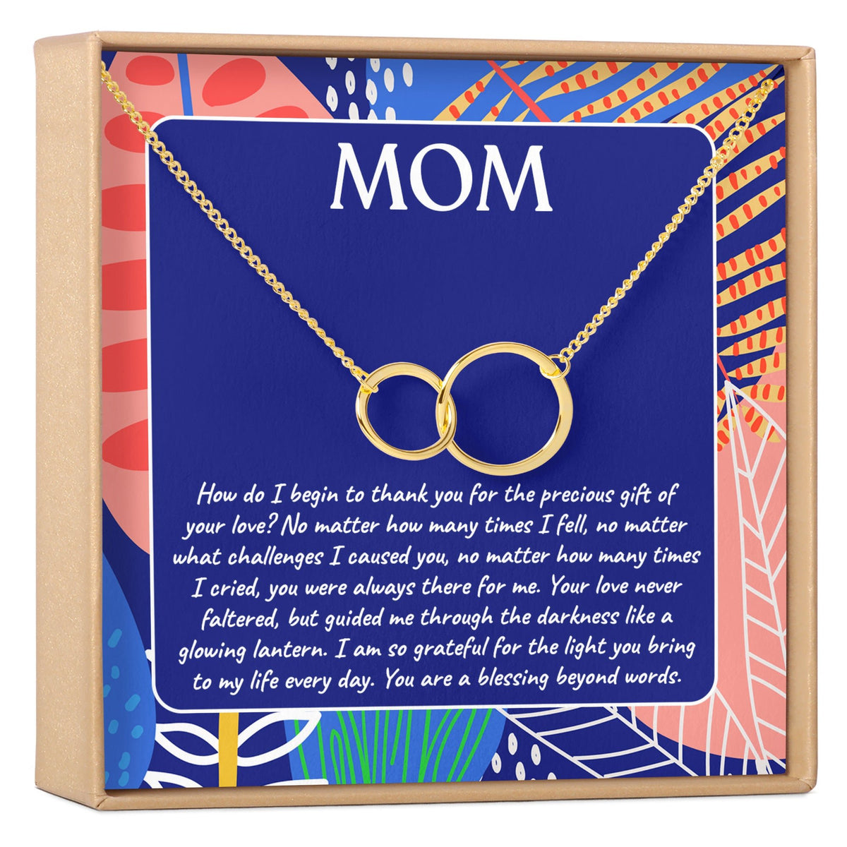 Mom Double Circles Necklace - Dear Ava