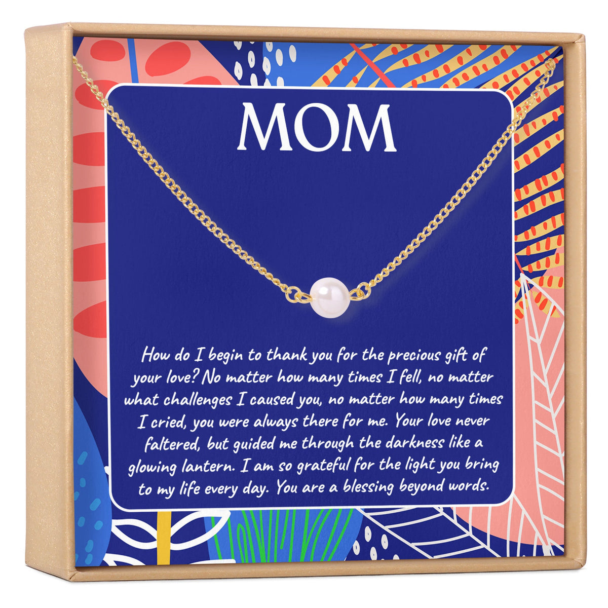 Mom Pearl Necklace - Dear Ava