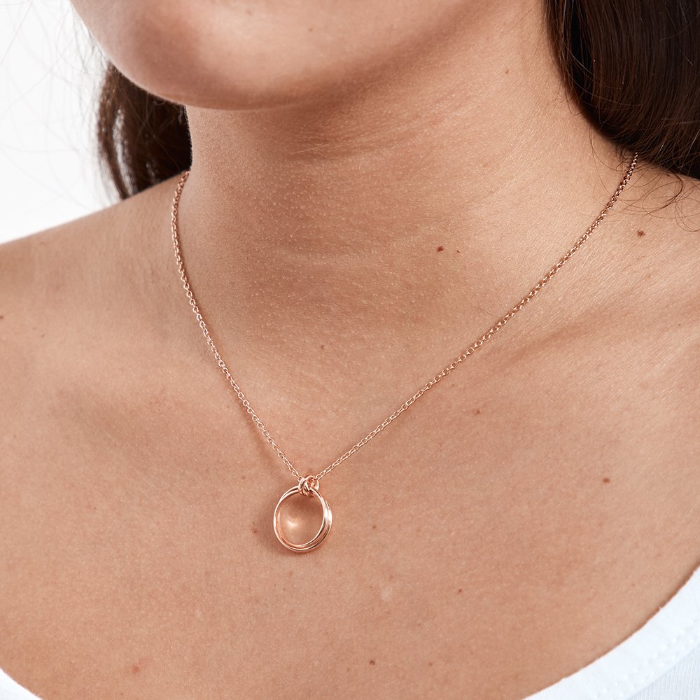 Mother and Son Linked Circles Necklace - Dear Ava