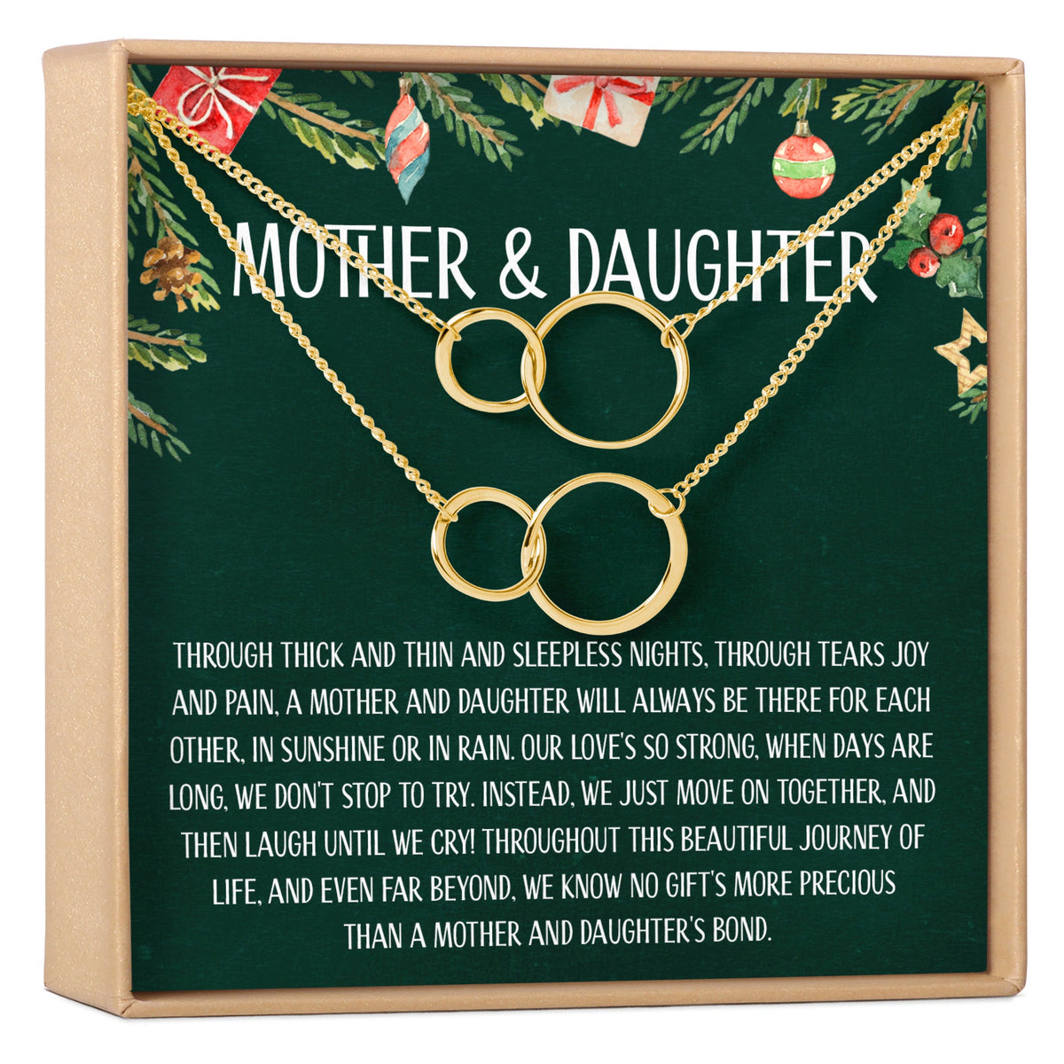 Mother &amp; Daughter Christmas Necklace, Multiple Styles - Dear Ava