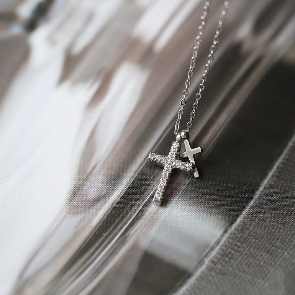 Mother Daughter Cross Necklace - Dear Ava