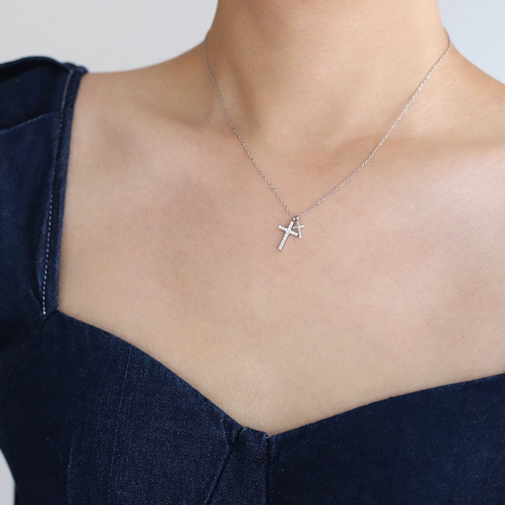 Mother Daughter Cross Necklace - Dear Ava