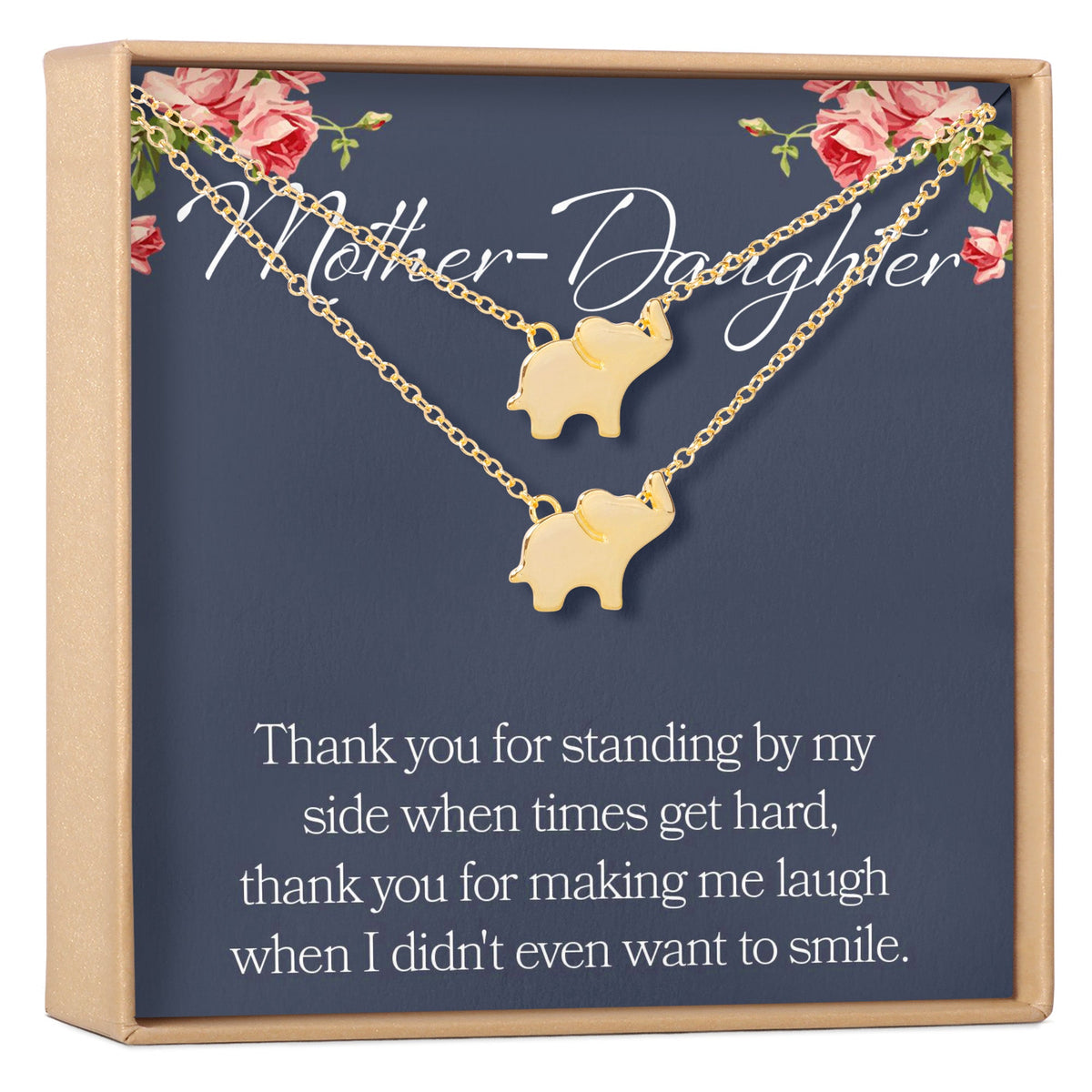 Mother &amp; Daughter Elephant Necklace Set - Dear Ava