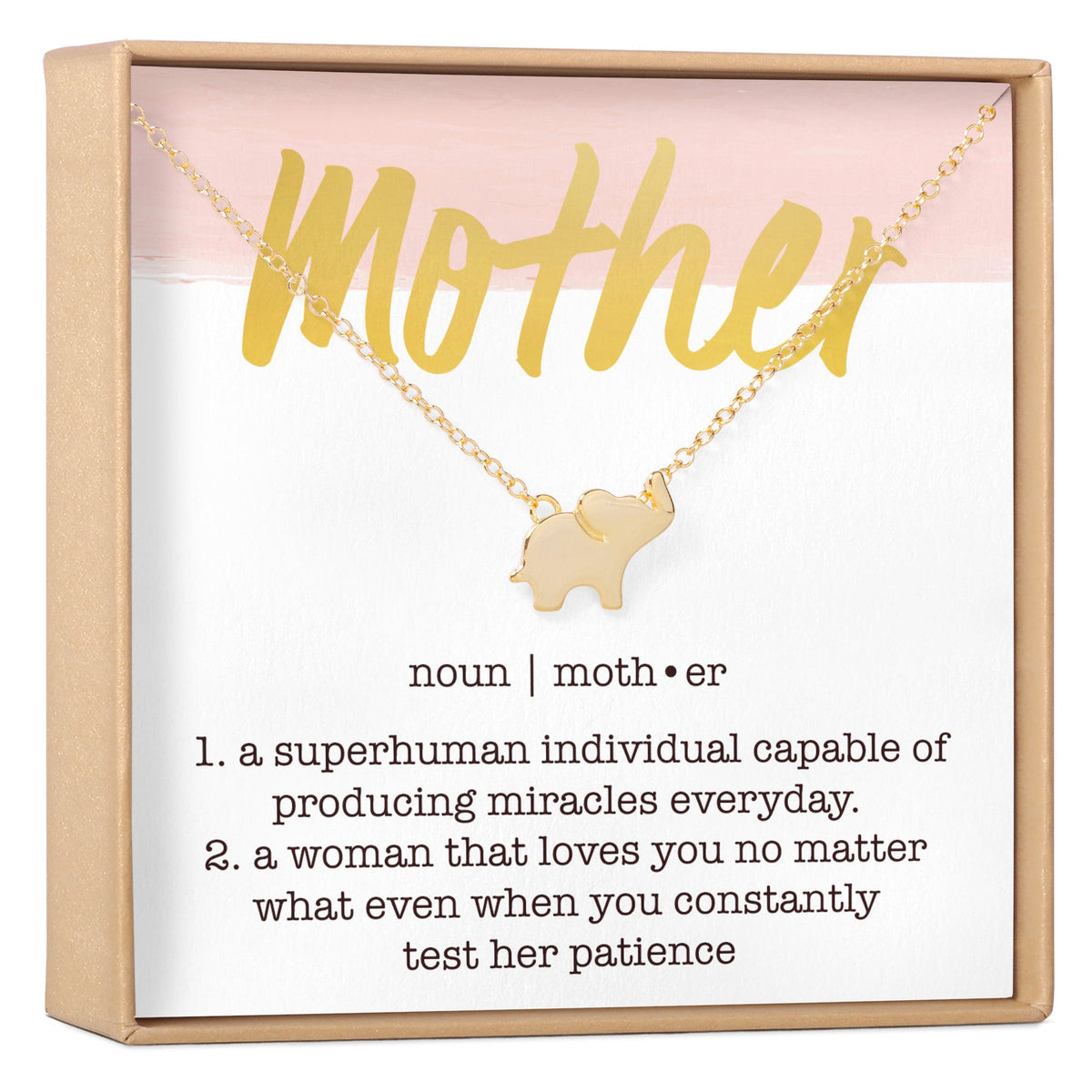 Mother Elephant Pendant Necklace - Dear Ava