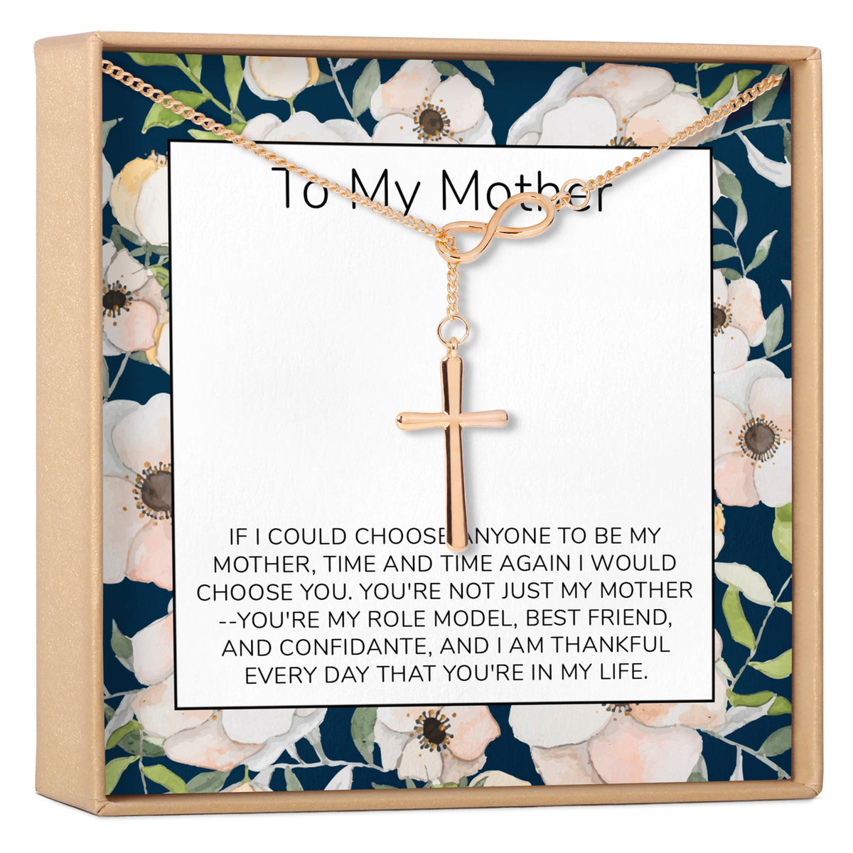 Mother Infinity Cross Necklace - Dear Ava