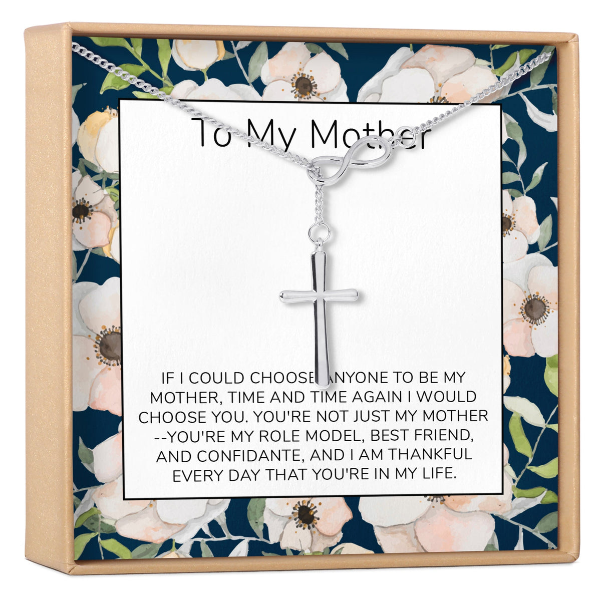 Mother Infinity Cross Necklace - Dear Ava