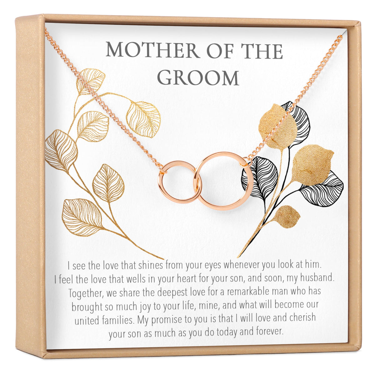 Mother of the Groom Double Circles Necklace - Dear Ava