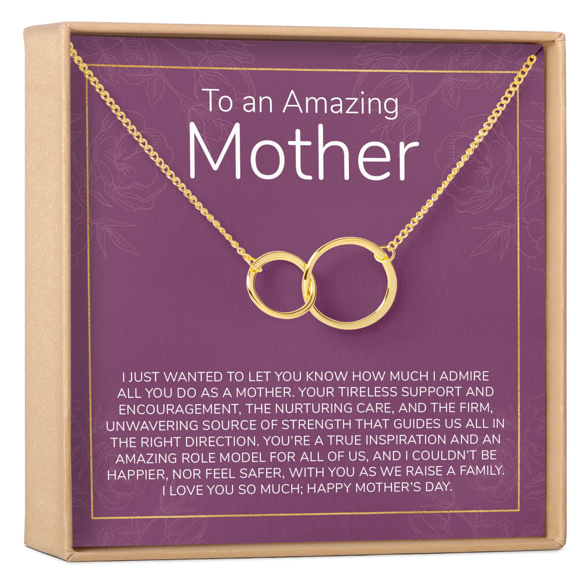 Mother&#39;s Day Gift From Husband Double Circles Necklace - Dear Ava