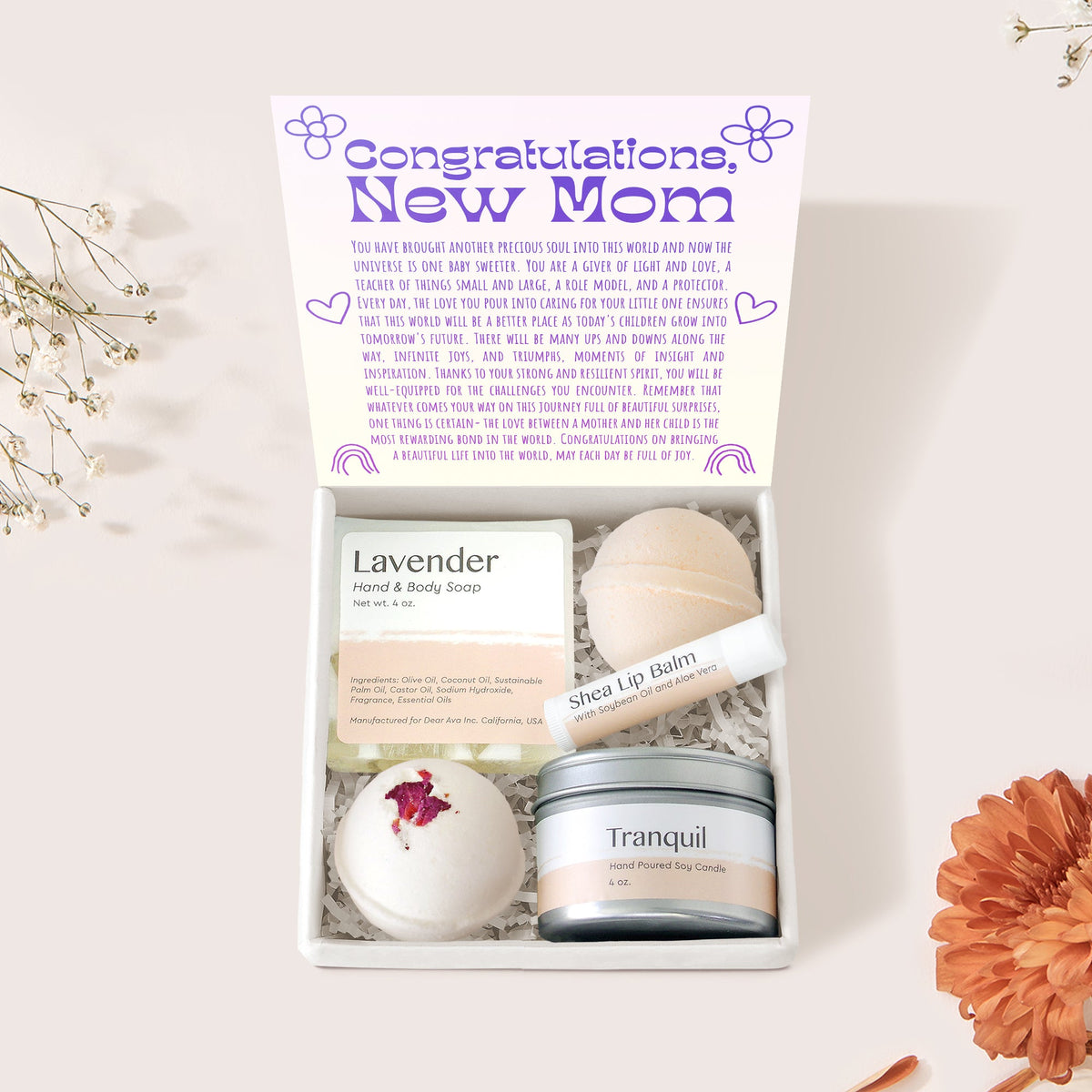 New Mom Gift Box Set - Dear Ava