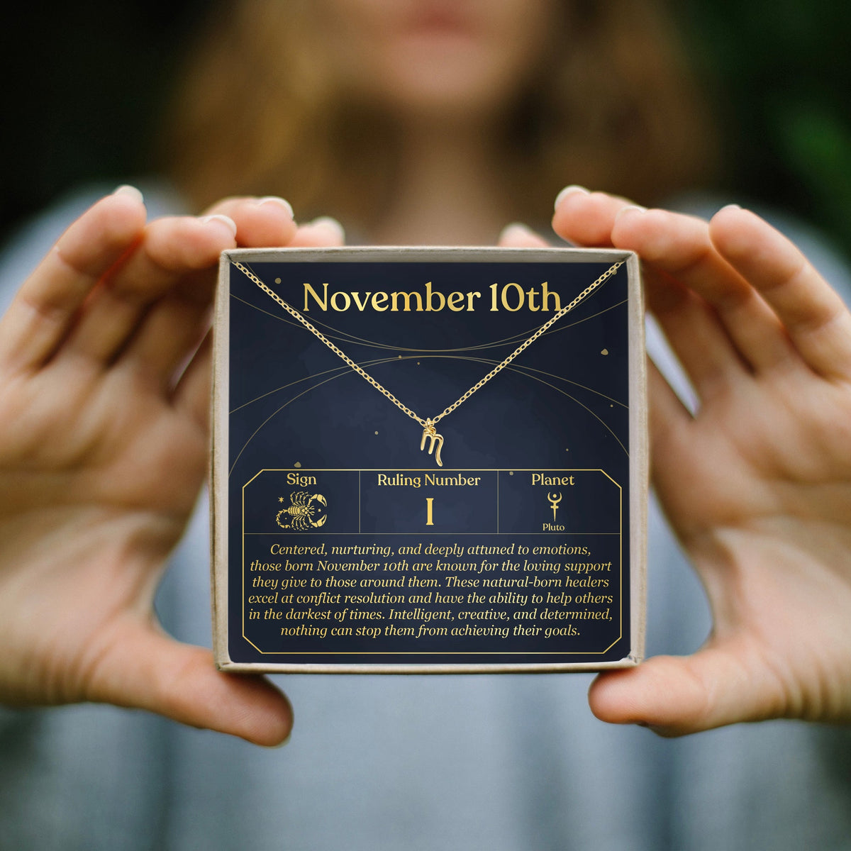 November 10th Scorpio Necklace - Dear Ava